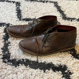 Steve Madden Dark Brown Leather Ankle Boots (11.5)
